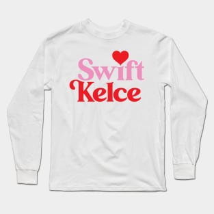 Swift Heart Kelce PINK Long Sleeve T-Shirt